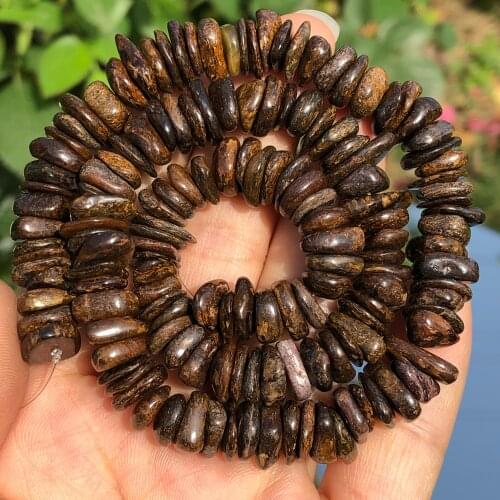 8-12mm Natural Bronzite Stone Freeform Dondelle Chips Beads For Jewelry Making Beadwork DIY Bracelet Necklace