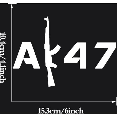 AK47 stickers Car Laptop Decal Vinyl AK-47 Sticker For Window Bumper Truck Art Decor