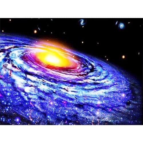 Diy earth space diamond painting galaxy rhinestone embroidery picture puzzle landscape diamond art drawing wall sticker decor