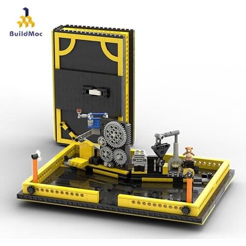 Buildmoc Creator Pop Up Book Sytle Robot Ideas Modular Book Crane Creator Expert Building Block Model Children Toy Birthday Gift