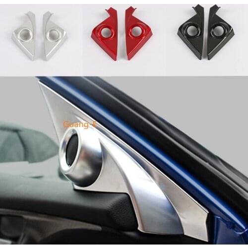 For Honda civic 10th sedan 2016 2017 2018 2019 Car ABS Chrome A Column Audio Speak Window Windshield Side Triangle Trim