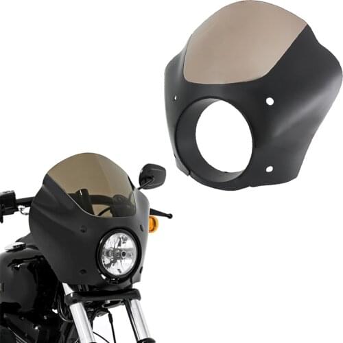 For Sportster XL 883 1200 For Cafe Racer 7" for Road King for Electra Glide for Dyna Headlight Cowl Fork Head Light Custom Mask