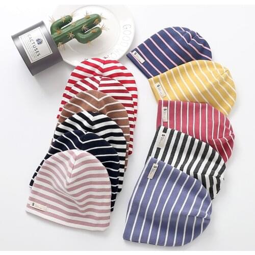 Newborn Baby Cotton Hat Boys Girls Beanies Caps Kids Cotton Winter Autumn Child Double Layer Infant Toddler Babies Thick Hats