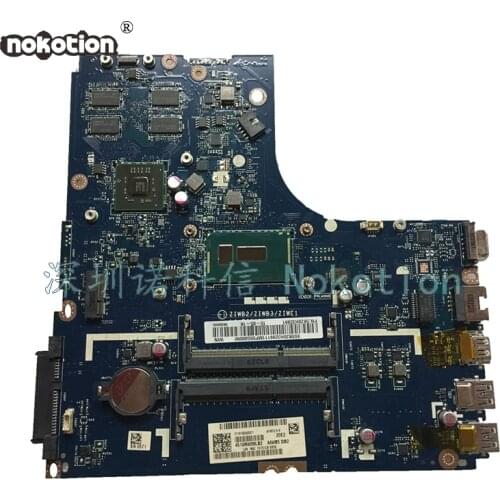 NOKOTION ZIWB2 ZIWB3 ZIWE1 LA-B091P For lenovo B50-70 Laptop motherboard SR23Y i5-5200U