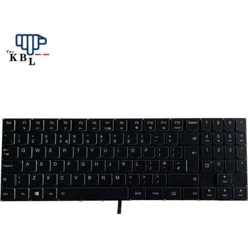 New For Lenovo Legion Y520 Y720 UK Language Backlit Black Laptop Keyboard SN20T24647 7P9621E543