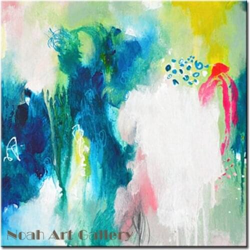 Wholesale Cheap Simple Abstract Acrylic Painting On Canvas 100% Hand Painted For Modern Wall Decoration unFramed Freeshipping