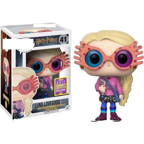 Movie Character Weird Girl Luna Lovegood with Glasses Vinyl Cartoon Dolls Action Figure Collectible Model Kids Toy 41