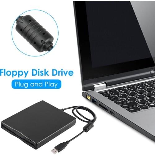 Portable External 3.5" USB 1.44 MB FDD Floppy Disk Drive Plug and Play for PC Windows 2000/XP/Vista/7/8/10 Mac 8.6 or Upper