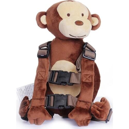 Children Harness Buddy Monkey New 2 in 1 Baby Harnesses Backpack Security Walking Reins for Kids Aged from 1 to 3