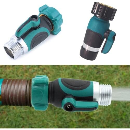Garden Sprinkler Straight Hose Connector Zinc Alloy Water Valve Control Joint Straight Hose Splitter Garden Water Connector