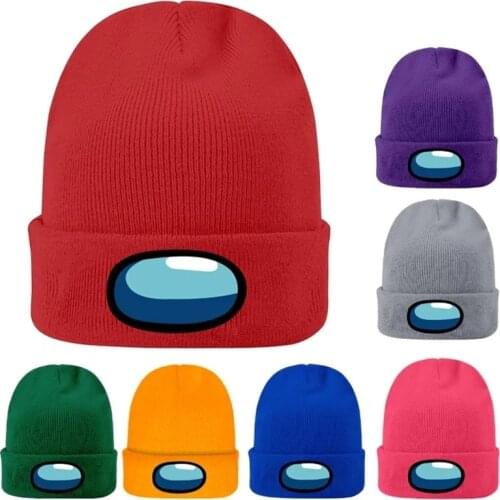 Hot Game Knitted hat Cap Model Among Us Game Hip hop hat Keep Warm gift