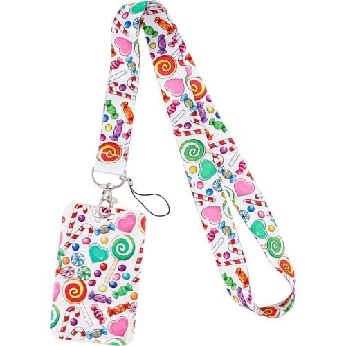 Flyingbee X2213 Kids Lollipop Lovers Neck Strap Lanyard For Keys ID Card Gym Phone Straps USB Badge Holder DIY Lariat Lanyard