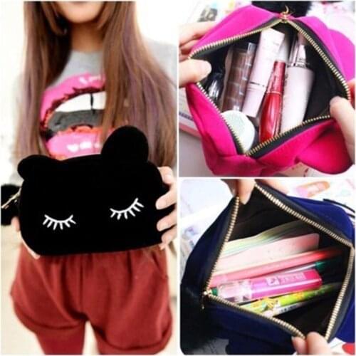 Cute Women Travel Cosmetic Makeup Bag Case Organizer Zipper Holder Handbag Travel Toiletry