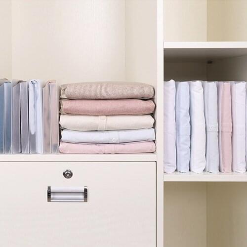 5Pcs/10Pcs Lazy Clothes Folding Board Creative Multi-function Folder Closet Wardrobe Storage Dust-proof Storage Boxes