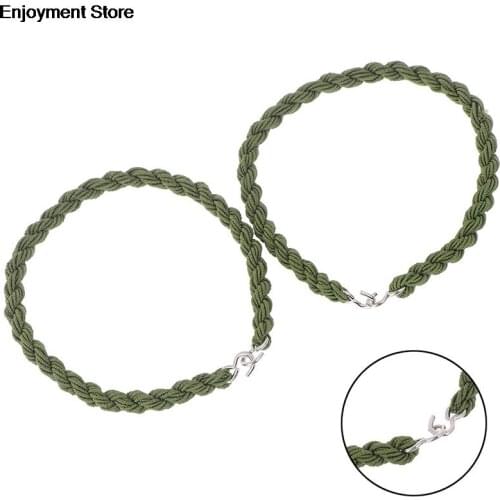2Pcs Tactical Army Leggings Elastic Rope Trouser Leg Strap Riding Boot Rubber Band Army Green