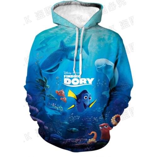 Finding Nemo Cartoon Anime Fish Mens Hoodies Disney 3D Print Women Sweatshirt Streetwear Oversize Boy Girl Kids Tracksuit