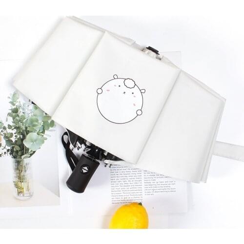 Fully automatic umbrella female rain and sun dual-use cute sun umbrella sunscreen anti-ultraviolet girl heart ins big umbrella