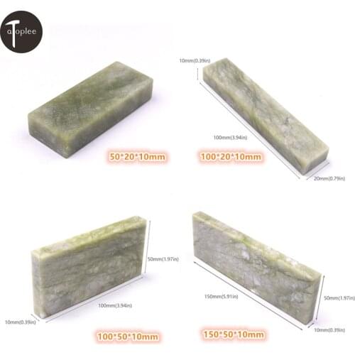1PC Grit 10000# Nature Jade Knife Sharpener OilStone Sharpening Polishing Tool 50*20*10mm 100*20*10mm 100*50*10mm 150*50*10mm