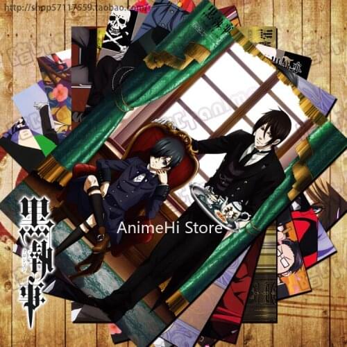 10 Pcs/set Anime Black Butler Posters Claudia Vincent Rachel Ciel Phantomhive Wall Pictures for Colletion A3 42x29CM Stickers