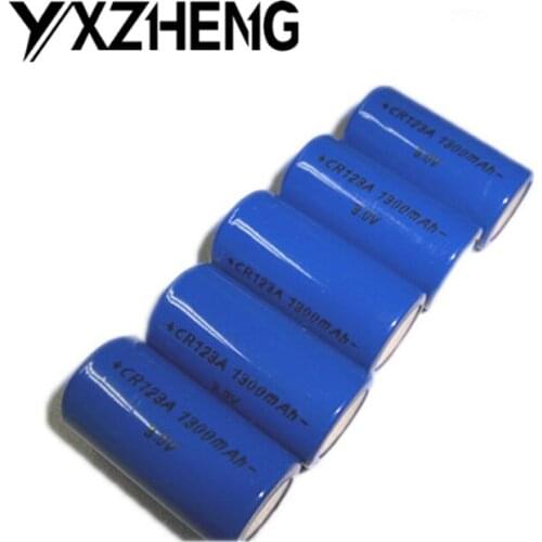 100pcs 3.0V cheap Lithium CR123A Li MnO2 battery 1300mAh bulk packing battery for Camero DV