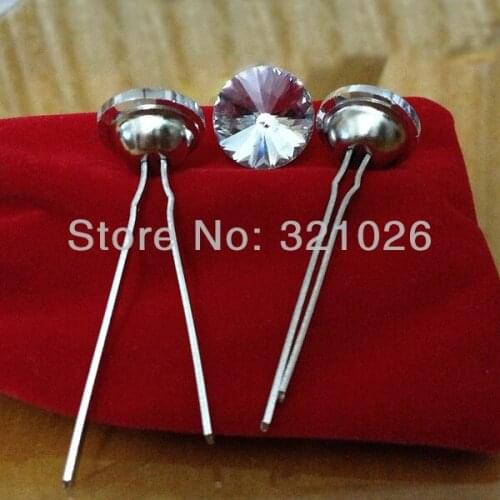 1000PCS/LOT A+Grade 30MM Satellite Crystal Glass Two Leg Nails For Decoration Fileds and other Upholstery Fileds /Free shipping