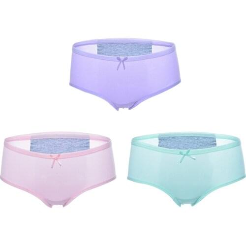 3pcs/Set Leak Proof Menstrual Period Panties Women Underwear Modal Ladies Lengthen Cotton High Waist Female Briefs Dropshipping