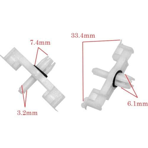 4Pcs Door Trim Strip Bar Threshold Pressure Plate Fixed Clip Plastic Fasteners For VW Touareg Porsche Cayenne