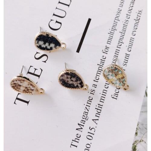 Alloy Water drop shape Pendant Charms DIY Material Jewelry Earring Accessories