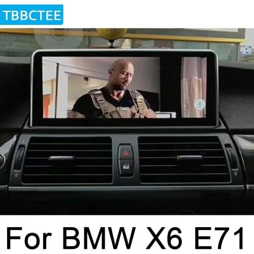 For BMW X6 E71 2007~2010 CCC Android IPS car player original Style Auto radio gps navigation WiFi BT Bluetooth HD Screen