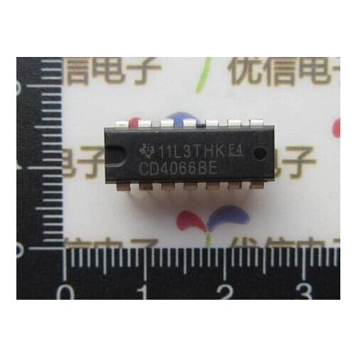 Free shipping HEF/HCF/CD4066 CD4066BE DIP-14 / CMOS QUAD BILATERAL SWITCH