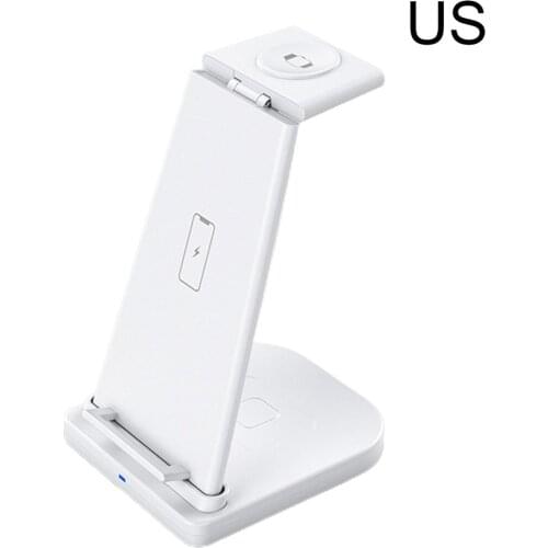 3 In 1 Wireless Charger QC 3.0 Plug 15W Fast Charging For Phone For Iwatch Wireless Earphone For Apple Protable Charger