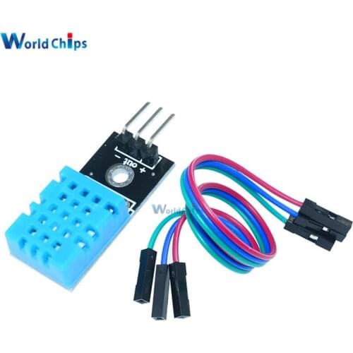 10Sets Temperature and Humidity Sensor DHT11 For Arduino Digital Relative Humidity Sensors Module 5V With Matching Dupont Cables