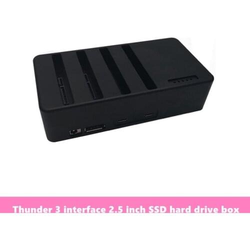 Thunderbolt 3 hard drive enclosure 2.5 inch SATA SSD hard drive enclosure supports 4 2.5 inch SSD RAID0