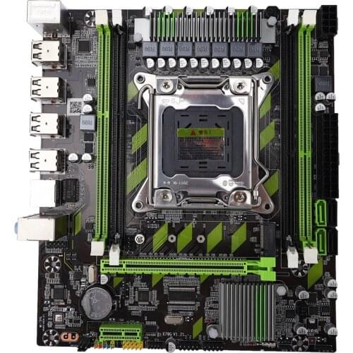 X79 Motherboard LGA 2011 4 x DDR3 Dual Channel 64Gb Memory SATA 3.0 PCI-E 8 x USB for Desktop Core I7 Xeon E5