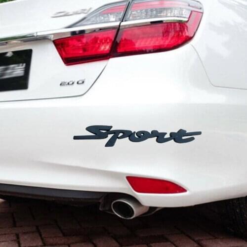 Metal 3D Sticker Auto Trunk Fender Decoration Decal Badge Car Styling Exterior Trim Accessories Car SPORT Logo