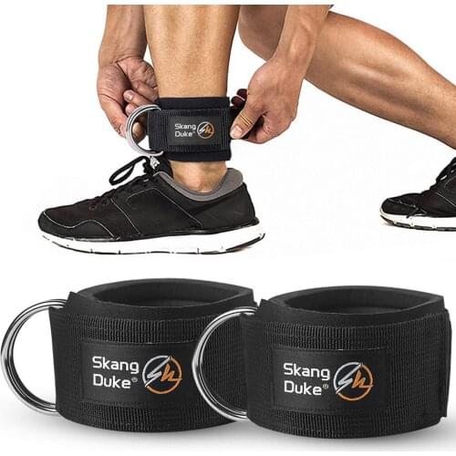 Leg Strength Training Device Fasteners Fitness Ankle Ring Ankle Buckle Ankle Strap Elastic Resistance Band Pull Rope Accessories