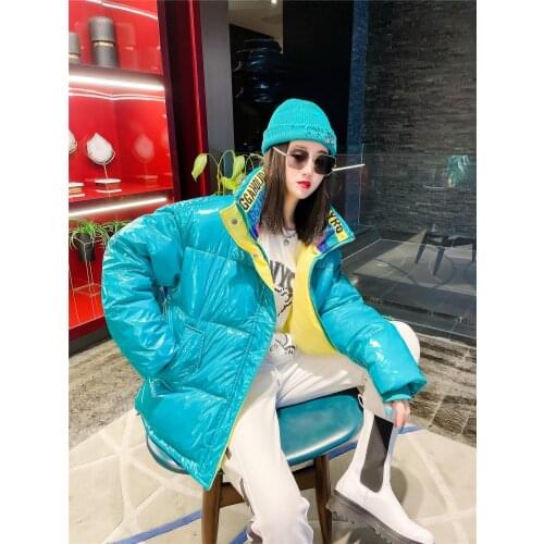 2021 New Fashion Street Jacket Women Winter Warm Cotton Coat Loose Autumn Winter Padded Parkas Females Large size Coat