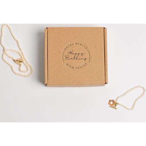 Oem Customized Small mailing shipping jewelry kraft paper box for gift packging with own logo free shipping