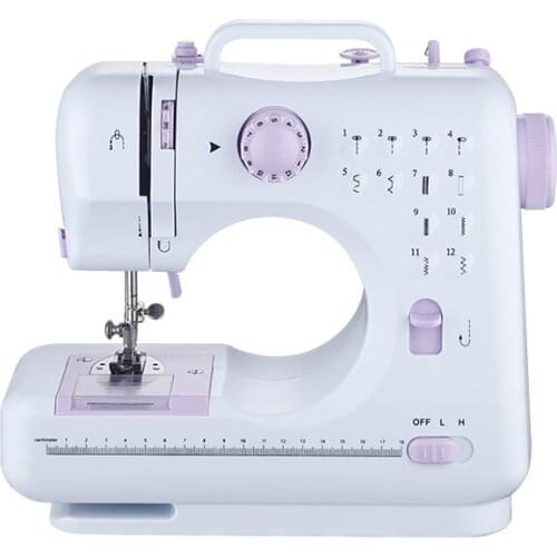 Portable Sewing Machine, Electric Household Crafting Mending Mini Sewing Machines, 12 Stitches 2 Speed with Foot Pedal - Perfec