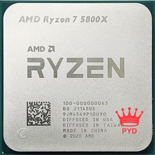 AMD Ryzen 7 5800X R7 5800X 3.8 GHz Eight-Core 16-Thread CPU Processor 7NM L3=32M 100-000000063 Socket AM4