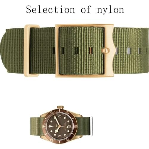 Military Nylon Watchband For Tudor Watch Strap 22mm French Troops Nato Zulu Parachute Bracelet Accessories