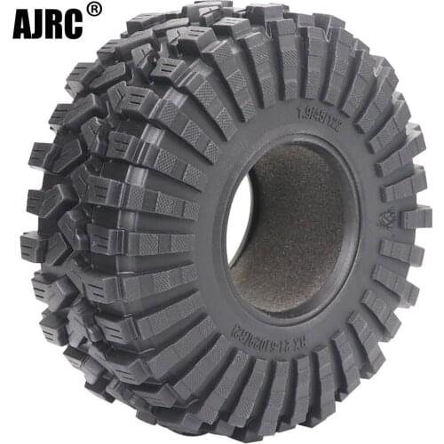 2pcs 122MM Rubber Mud Grappler Tires for 1:10 RC Crawler Axial SCX10 II JEEP 90046/47 TRAXXAS TRX4 Defender Bronco G500 TRX6 G63
