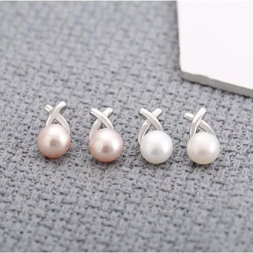 New Design Pearl Earrings 925 Sterling Silver Fashion Popular Earrings Silver Jewelry Iadies Jewelry