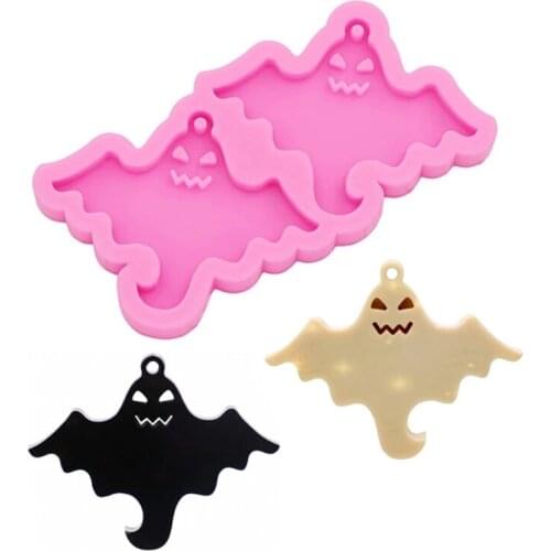 Ghost Silicone Mold Jewelry Keychain Earrings Mold Handmade Decorative Accessories Pendants Halloween Ghost Resin Mold