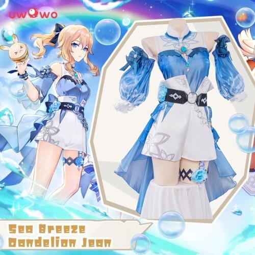 PRE-SALE Jean Cosplay Sea Breeze Dandelion Hot Game Genshin Impact Costume Swimsuit Ver Costumes Outfits Summertime Sparkle