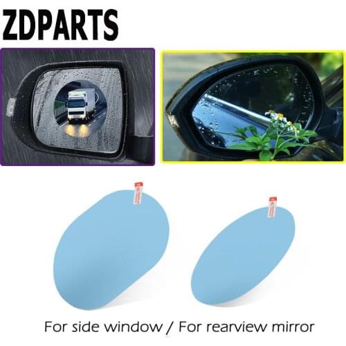 ZDPARTS 2pc Car Rearview Mirror Film Anti-Fog Rainproof Stickers For ford focus 2 3 ford fiesta ford mondeo kuga Accessories