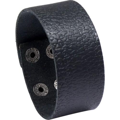 Hot Sale Cowhide Bracelet Simple Retro Wide Leather Bracelet Punk Jewelry