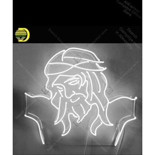 Christ Jesus Neon Sign religion Handmade neon light Decorate Home Bedroom Iconic Art Neon Bright Color Beer Bar Pub Cold Neon