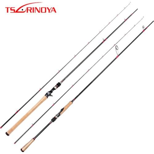 TSURINOYA Fishing Rod DEEP ATTACK 2.47m 2.28m M ML Power Fuji Accessories X-CROSS Carbon Solid Long Casting Spinning Bass Rod
