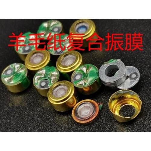 6mm speaker unit Wool paper composite diaphragm 6mm headphone unit tri-band transparent and powerful 16ohms 4pcs